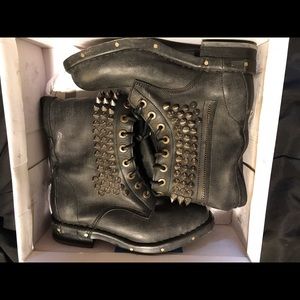 Jeffrey Campbell Studded Seattle Love Boots Size 6