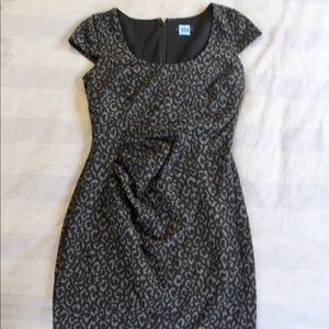 CHEETAH PRINT BLACK AND GREY DRESS🐆