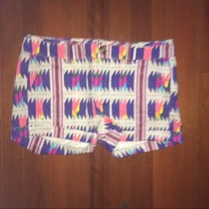 colorful AEO shorts