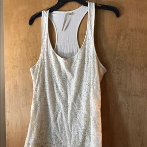 Lauren Conrad tank with lace front