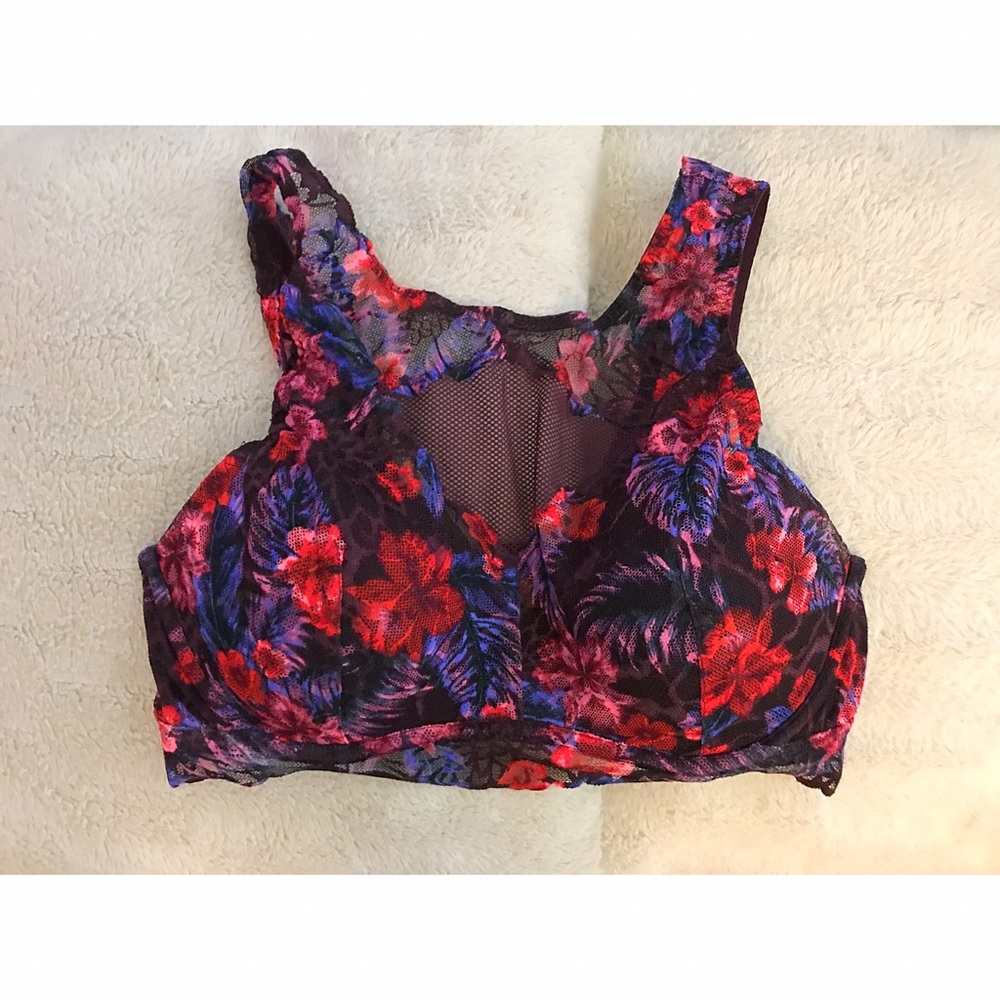 High Neck Sheer Cut Out Bralette
