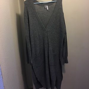 Long grey sweater