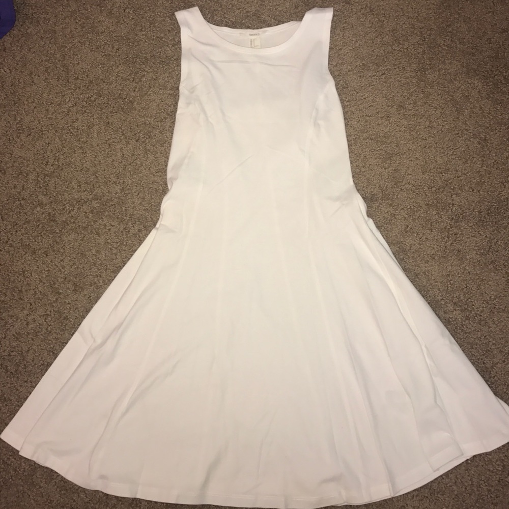 forever 21 white skater dress