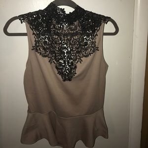 Cute Peplum Lace Top