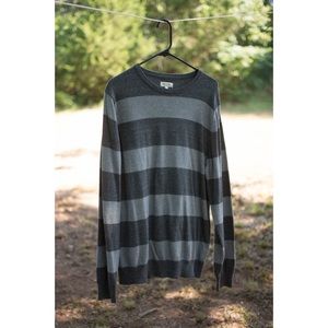 Gray Striped Sweater