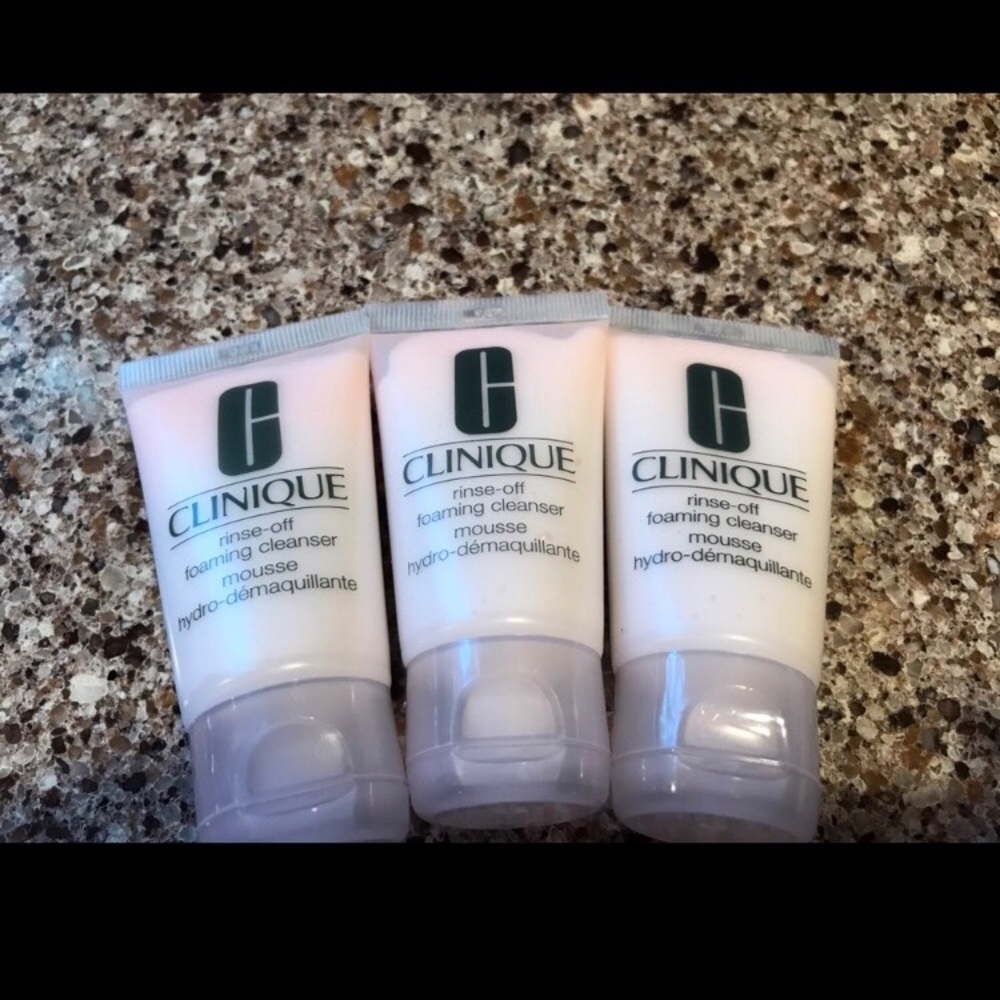 3 Clinique rinse-off foaming cleanser
