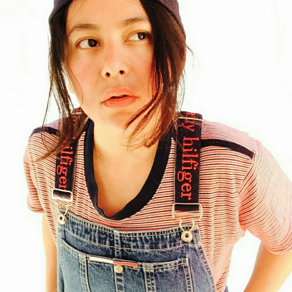 Tommy Hilfiger Denim - Vintage 90's Tommy Hilfiger logo straps overalls