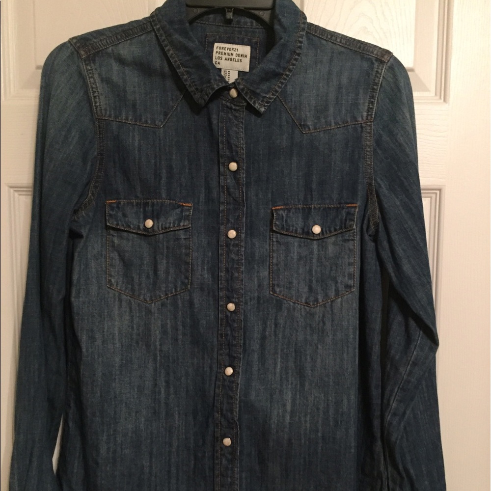 Forever 21 denim shirt