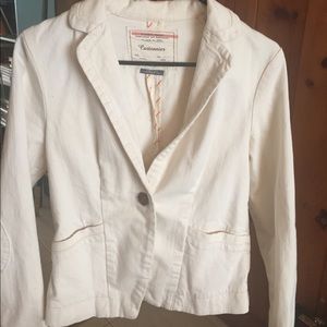 Cartonnier Cream Colored Anthropologie Blazer