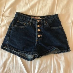Vintage high waisted denim shorts