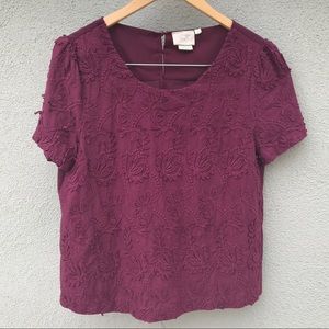 ✨ VANESSA VIRGINIA MAROON BLOUSE ✨