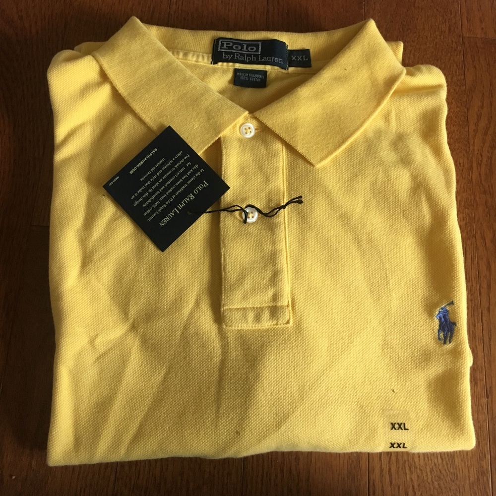 Yellow Mesh Polo By Ralph Lauren