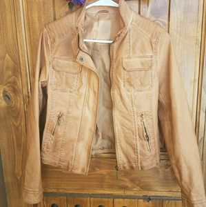 faux leather jacket never worn
