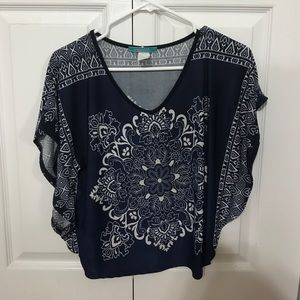 Navy blouse