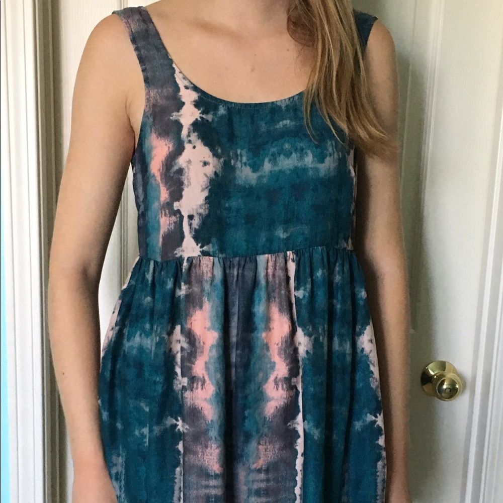 Urban Outfitters tie dye babydoll dress