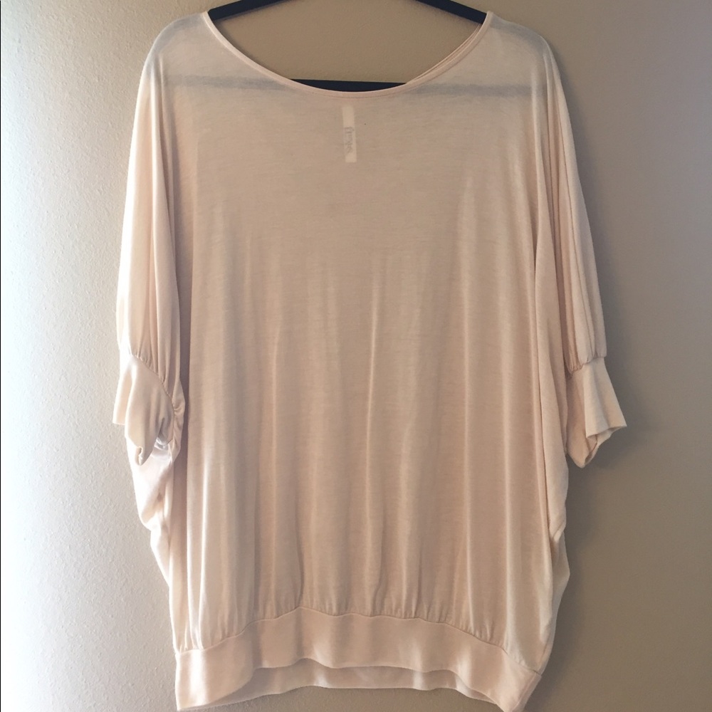 Fluxus blush drapey top