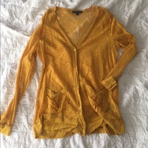 Yellow Lace Cardigan 💛