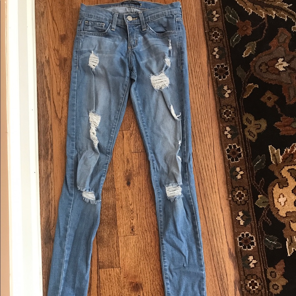 Light denim flying monkey jeans
