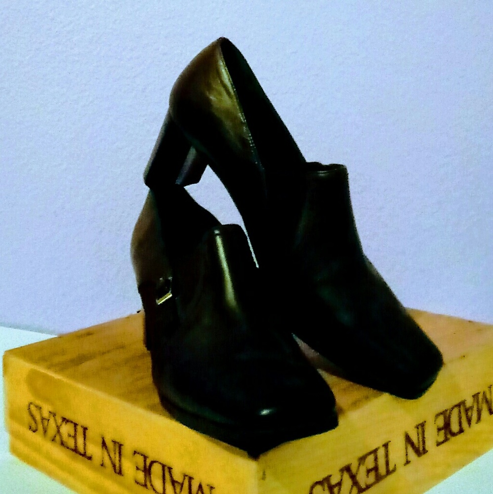 Brown Heeled Loafers