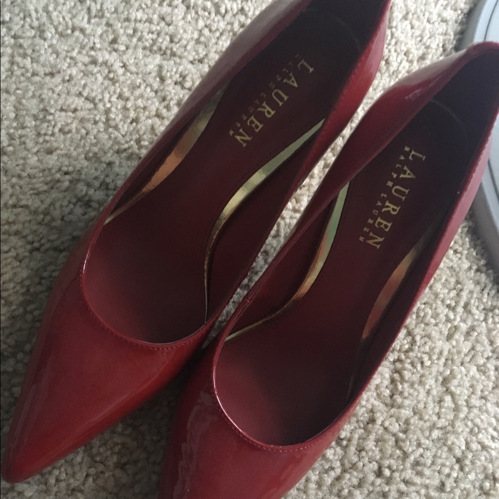 Red Polo Ralph Lauren Heels