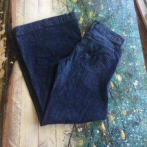 Juicy Couture very wide leg low rise jeans