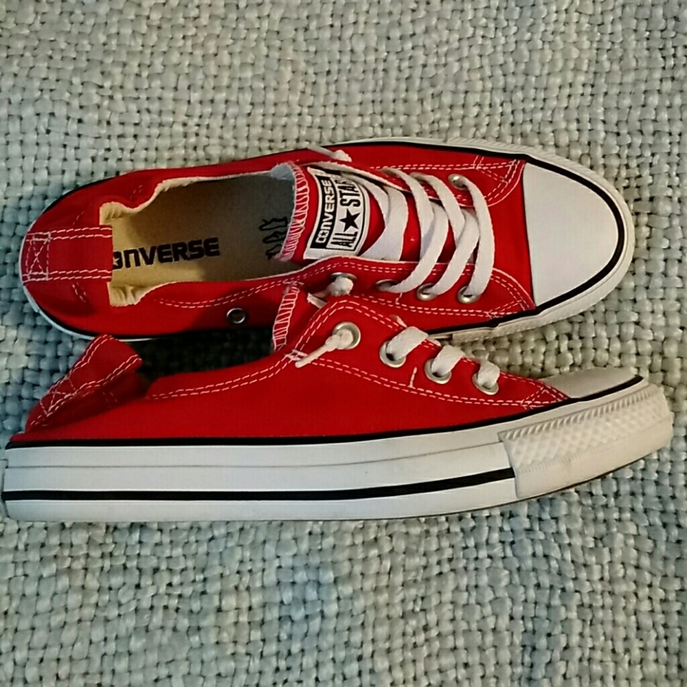 Women's red converse
