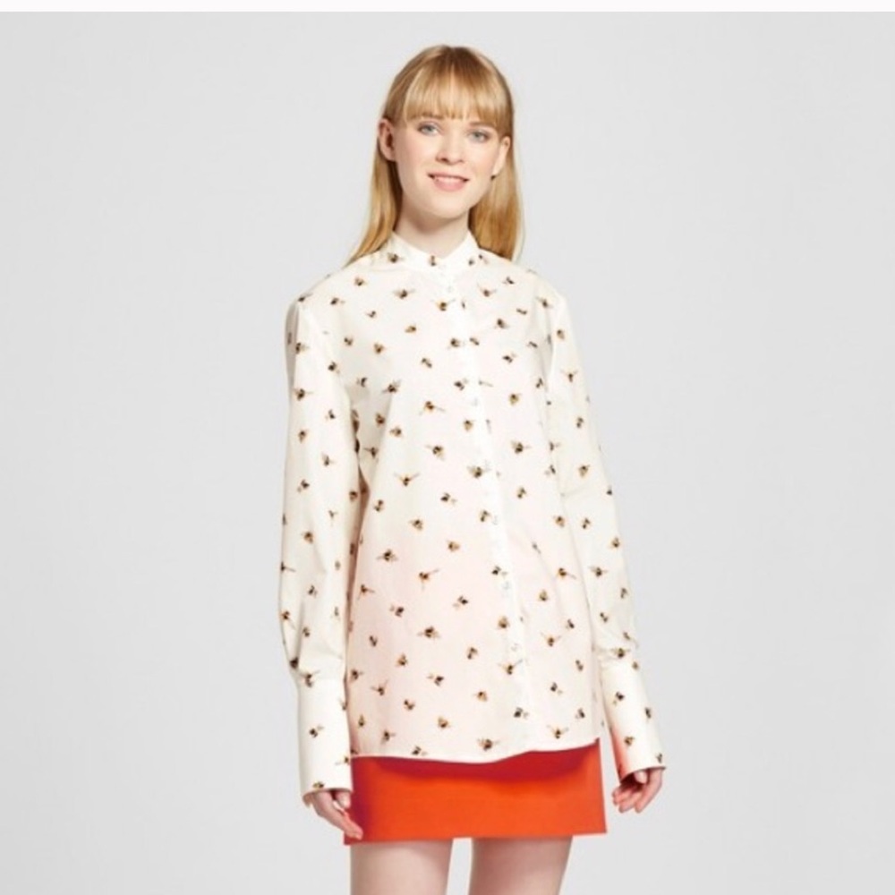 Victoria Beckham for Target bee print button down