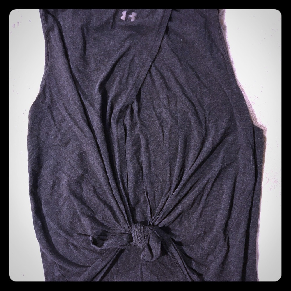 Under armor active tie back top