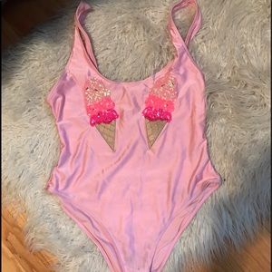 Ice cream cone bathing suit forever 21 sz L