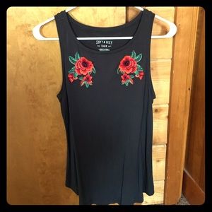 American eagle embroidered tank