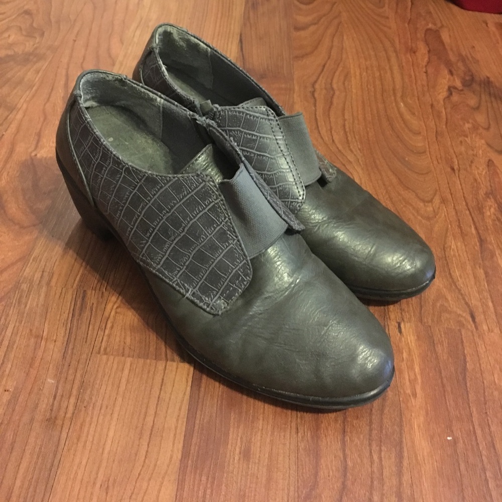 Gray Ankle Boots
