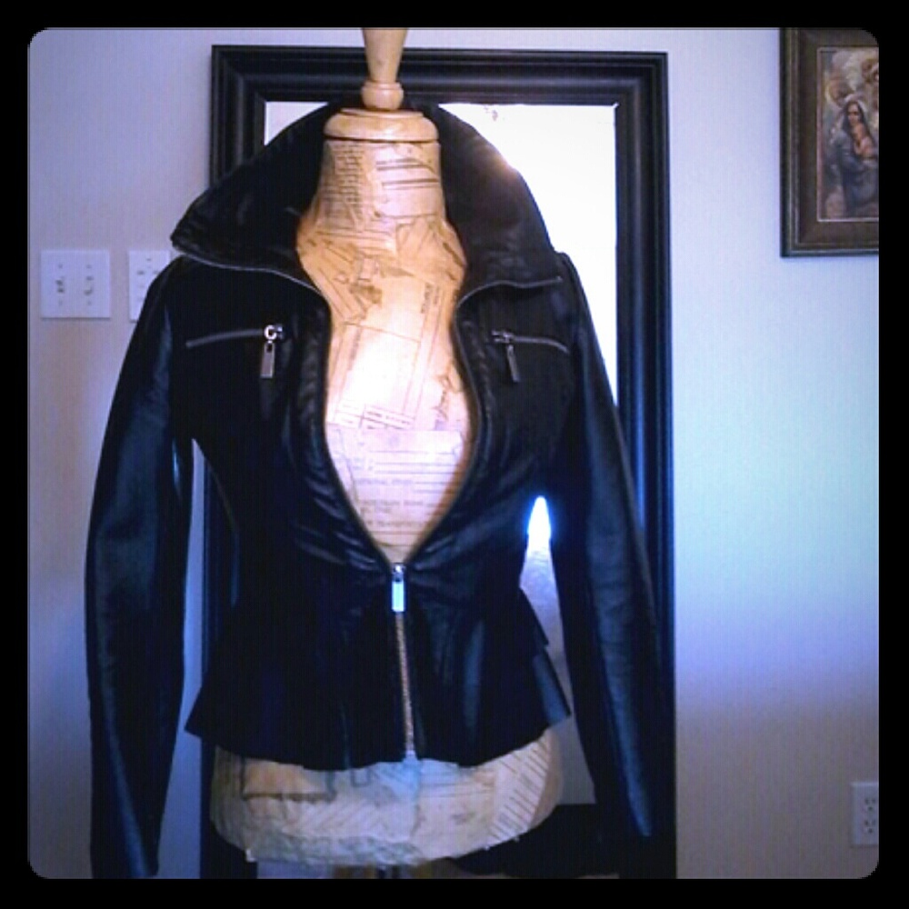 Sugarfly faux leather jacket