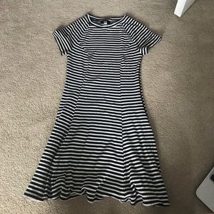 striped skater dress