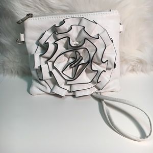 Ruffled Flower Crossbody