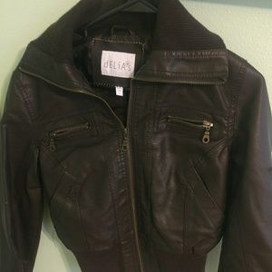 Delia's fake leather jacket size large