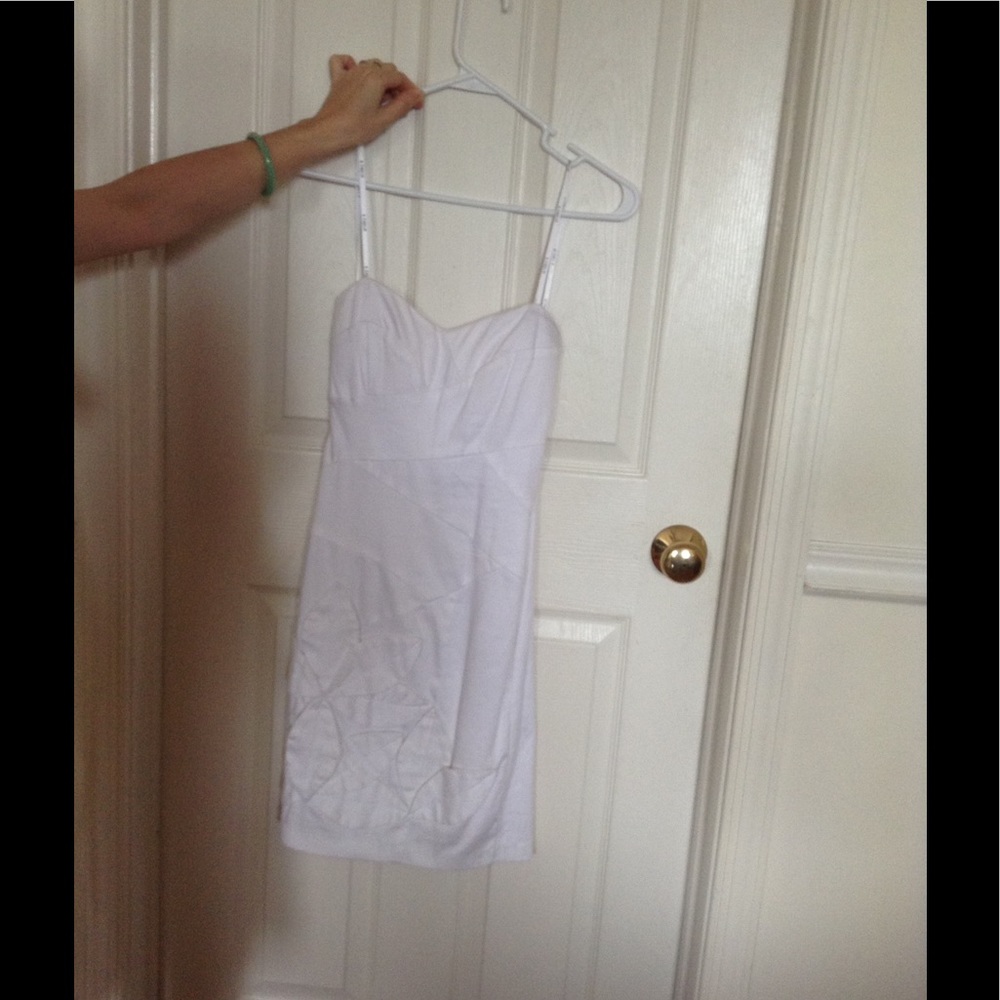 Strapless White Dress