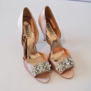 Badgley Mishka Blush Wedding Shoes