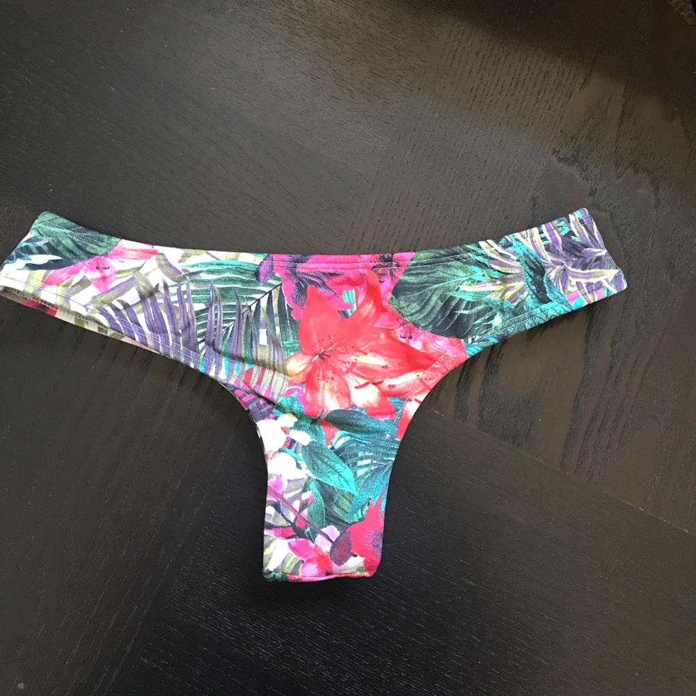 Midori tropical printed bikini bottoms