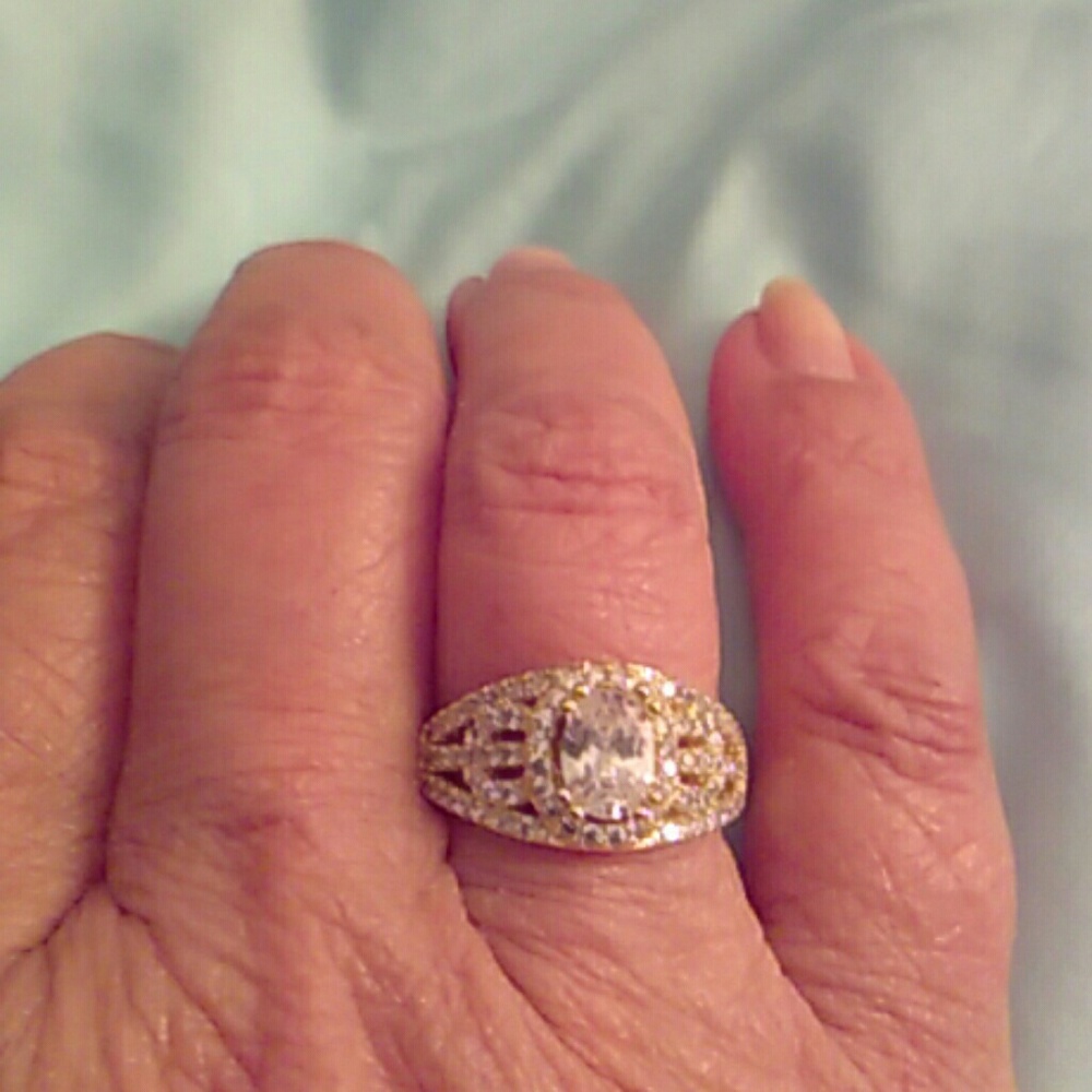 14K Gold Filled Sapphire Ring