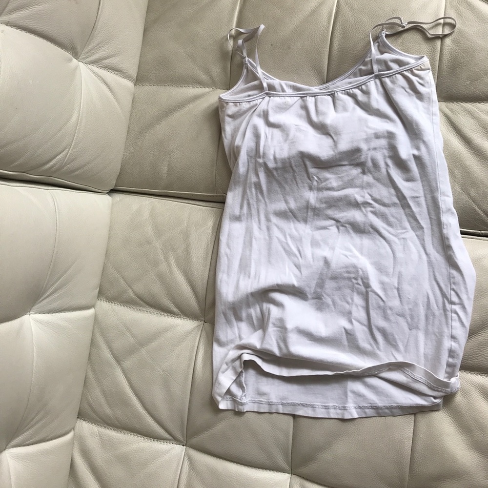 White spaghetti strap