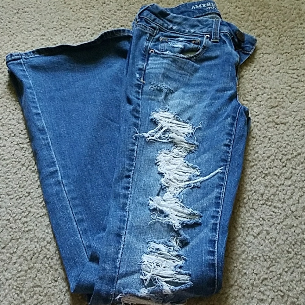 American eagle boho artist jeans