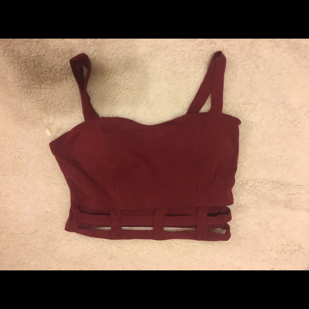 NWT Caged Bralette/Crop Top