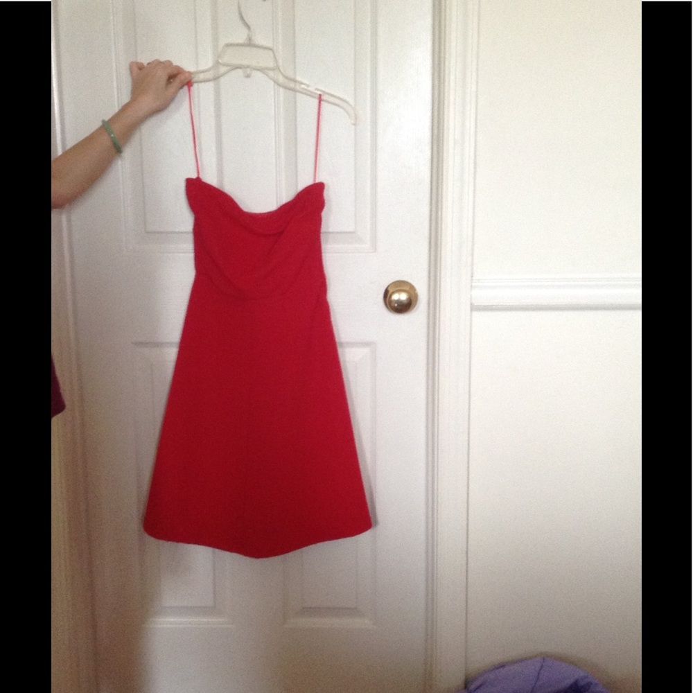 Strapless Red Dress