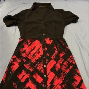 The Limited Black and Red Dress Size 4