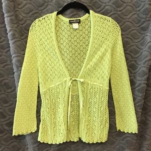 Cool Line lime green sweater, juniors size M