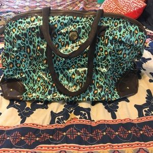 Cheetah MudPie overnight bag