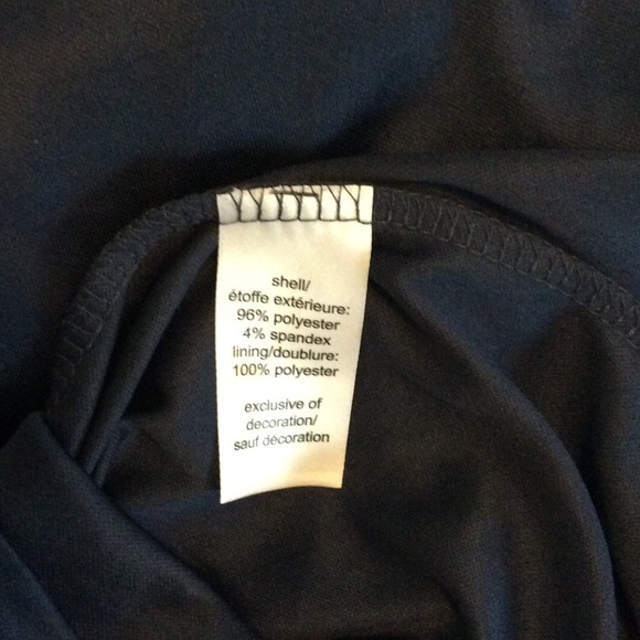 Navy high-low eyelet dress with beaded front - Picture 6 of 6