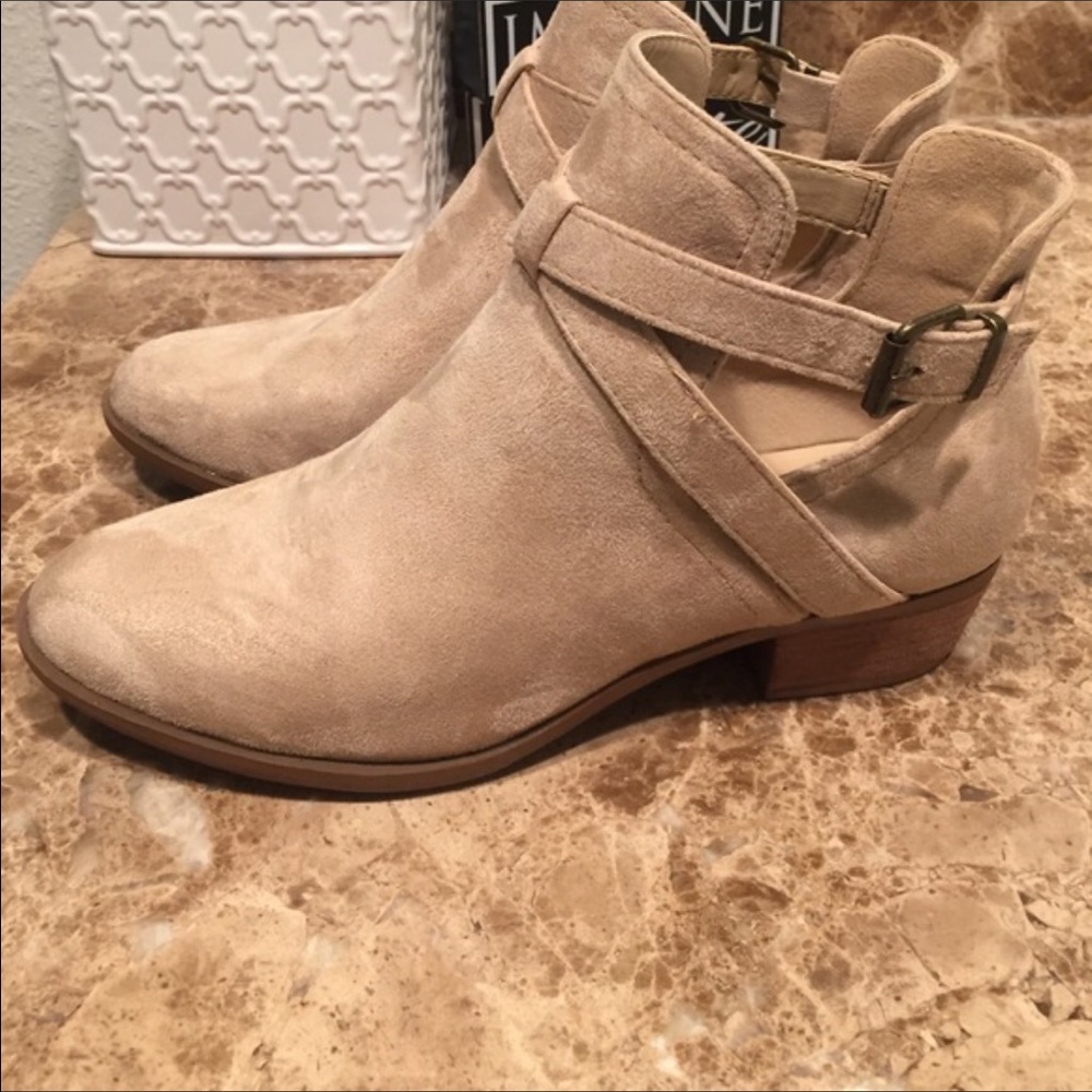 Light Pink Suede Boots