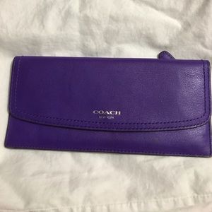 Coach slim leather wallet