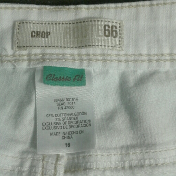❤️5/$25 Route 66 Classic Fit White Jeans - Picture 5 of 5